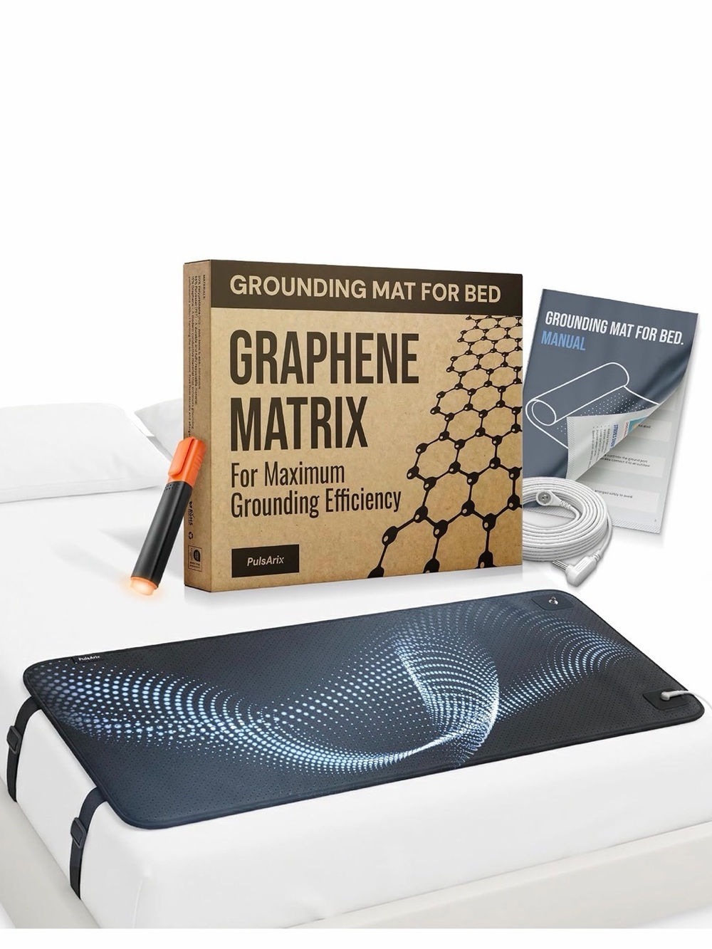 PulsArix
Grounding Mat for Bed King Size,Graphene Matrix,Improve sleep